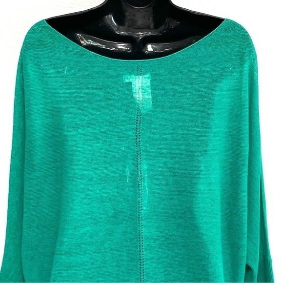 Vince Woman LINEN Green Pullover 3/4 Sleeve Shirt Size S/P - Picture 7 of 13